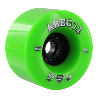 Abec 11 Longboard Wheels 107mm Superflys 74A Lime/Black