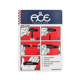 Ace Trucks Classic Skate Tool - All in One - Pocket Sized - Steel