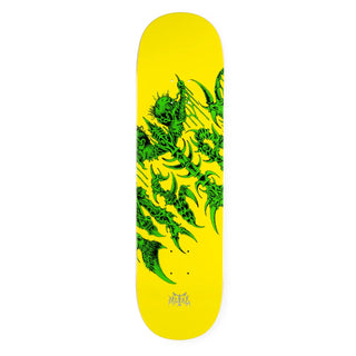 Metal Skateboard Deck Ancient Logo Yellow 8.625" x 32.25"