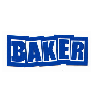 Baker Skateboard Sticker Brand Logo Blue 5.25" x 2"