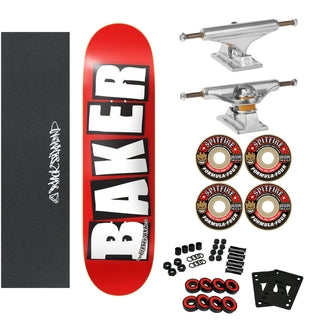 Baker Complete Logo White 8.0" Independent/Spitfire Premium