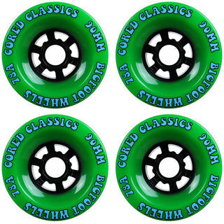 Paris Longboard Trucks, Wheels, Hardware, and Abec 7 Bearings Kit - V2 180 Raw + Bigfoot 90mm 78A Green