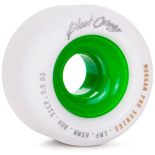 Blood Orange Longboard Wheels 65mm 80A Liam Morgan Pro Series White/Green