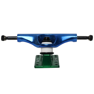 Core Hollow Trucks 5.25 (8.0") Anodized Blue With Green Base (Hollow Kingpin)