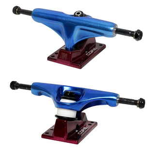 Core Hollow Trucks 5.0 (7.75") Anodized Blue With Red Base (Hollow Kingpin)