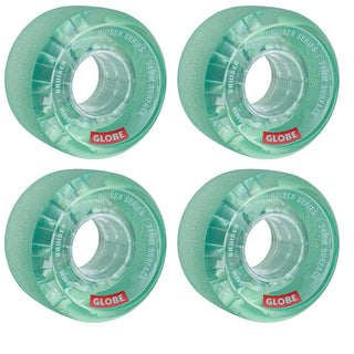 Independent Skateboard Trucks Stage 11 169 (9.125") Polished Silver - Globe Bruiser 55mm 88a Wheels Clear Aqua - Abec 7 Bearings