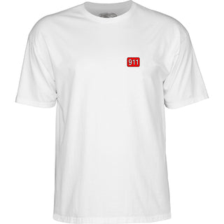 Powell Peralta Skateboard Shirt Hill Bulldog White