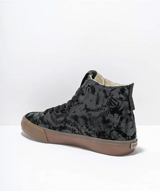 State Footwear Skateboard Shoes Bushwick Black Suede Camo