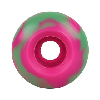 Blank Skateboard Wheels 52mm x 30mm 99A USA Made Swirl Color Pink/Grey