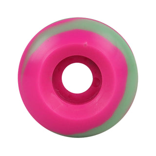 Blank Skateboard Wheels 52mm x 30mm 99A USA Made Swirl Color Pink/Grey