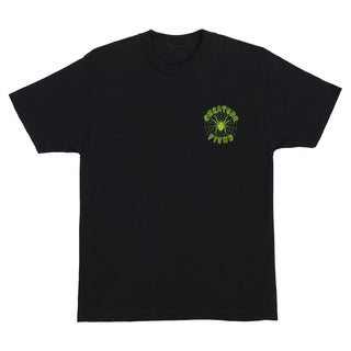 Creature Skateboards Shirt Web Chest Black