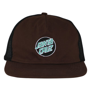 Santa Cruz Skateboards Hat Cruz Embroidered Snapback Brown/Black