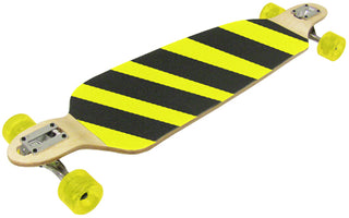 Safety Stripe Longboard DOUBLE DROP Through Mounted Down 70mm Wheels