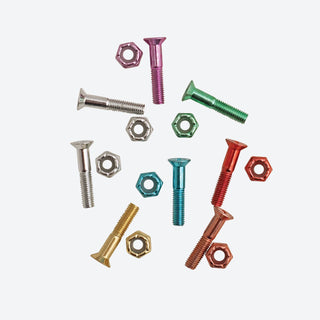 DGK Skateboard Mounting Hardware Spittaz Bolts Phillips 1" Mutli Colored