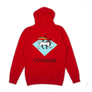 Diamond Supply Co. Hoody Conquer Zip Red