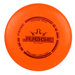 Dynamic Disc Golf Prime Judge Putter 2/4/0/1 Orange/Red 173 grams
