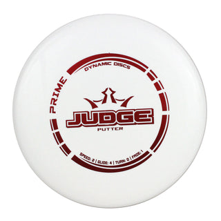 Dynamic Disc Golf Prime Judge Putter 2/4/0/1 White/Red 174 grams
