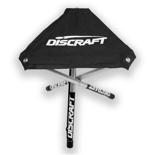 Discraft Disc Golf Stool Collapsable Tripod Seat with Strap - Brand Logo