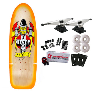 Dogtown Skateboard Complete Bob Biniak 70's Classic Natural/Orange 9.53" x 30.308"