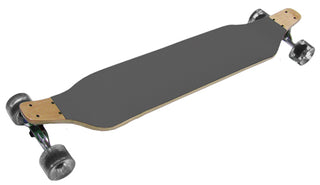 Gray Skateboard Drop Down Downhill Racing Longboard