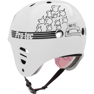 Pro Tec Skateboard Helmet Full Cut Skate Gonz White Size XL