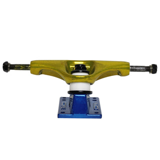 Core Hollow Trucks 5.0 (7.75") Anodized Gold With Blue Base (Hollow Kingpin)