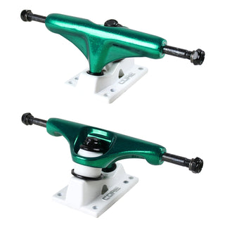 Core Trucks 5.0 (7.75") Anodized Green / White Base