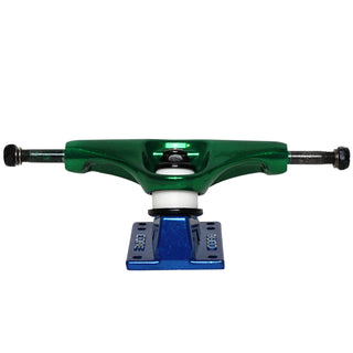 Core Hollow Trucks 5.0 (7.75") Anodized Green With Blue Base (Hollow Kingpin)