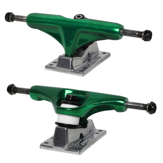 Core Hollow Trucks 5.0 (7.75") Anodized Green With Silver Base (Hollow Kingpin)