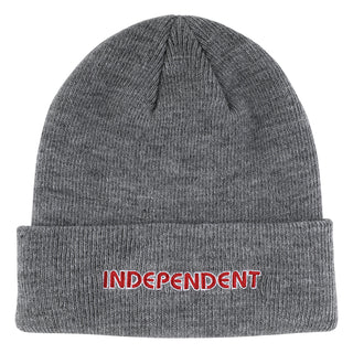 Independent Trucks Beanie Groundwork Long Shoreman Grey Heather/Red
