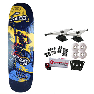 H-Street Skateboard Complete Hensley Baron Swinger 8.5" x 32" Yellow Old School