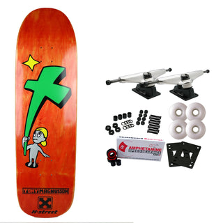 H-Street Skateboard Complete Tony Mag Kid & Cross 9.0" x 32.5" Red Old School
