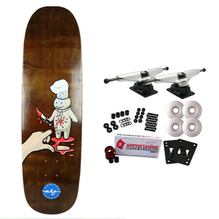 H-Street Skateboard Complete Alphonzo Rawls Wicked Dough Boy Brown Old School