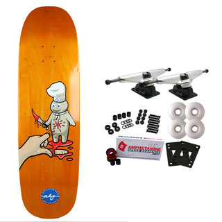 H-Street Skateboard Complete Alphonzo Rawls Wicked Dough Boy Orange Old School