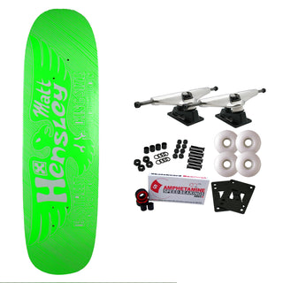 H-Street Skateboard Complete Hensley Eagle Block Print 8.9" Green Old School