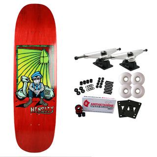 H-Street Skateboard Complete Hensley Hickman Green 9.0" x 33" Red Old School