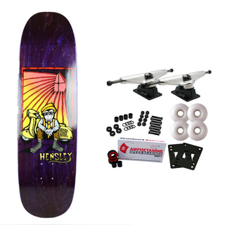 H-Street Skateboard Complete Hensley Hickman Red 9.0" x 33" Purple Old School
