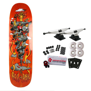 H-Street Skateboard Complete To Hell and Back 30 Year 8.75"  Orange Old School
