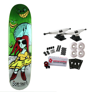 H-Street Skateboard Complete Nightmare Alice 9.0" x 33" Green Old School