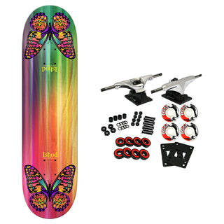Real Skateboard Complete Ishod Rainbow Monarch Twin Tail 8.5" x 32.2"