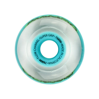 Labeda Roller Hockey Wheels - Slime 76mm 76A Light Blue (Single)