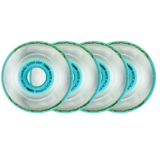 Labeda Roller Hockey Wheels - Slime 76mm 76A Light Blue (4-Pack)