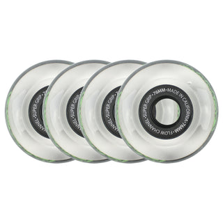 Labeda Roller Hockey Wheels - Slime 76mm 76A Black (4-Pack)