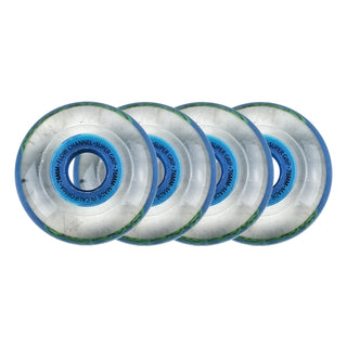 Labeda Roller Hockey Wheels - Slime 76mm 76A Blue (4-Pack)