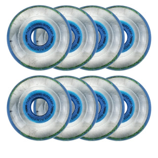 Labeda Roller Hockey Wheels - Slime 76mm 76A Blue (8-Pack)