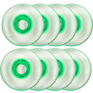 Labeda Roller Hockey Wheels - Slime 80mm 76A Candy Green (8-Pack)