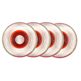 Labeda Roller Hockey Wheels - Slime 76mm 76A Candy Red (4-Pack)
