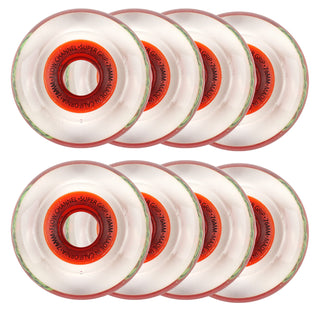 Labeda Roller Hockey Wheels - Slime 76mm 76A Candy Red (8-Pack)