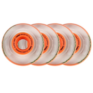 Labeda Roller Hockey Wheels - Slime 76mm 76A Orange (4-Pack)