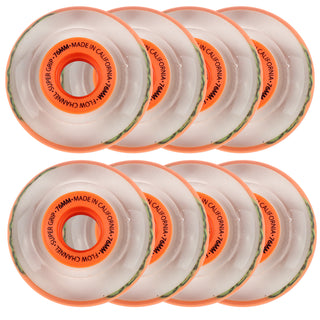 Labeda Roller Hockey Wheels - Slime 76mm 76A Orange (8-Pack)